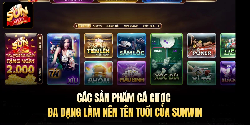 Sản phẩm cược đổi thưởng đa dạng, lôi cuốn